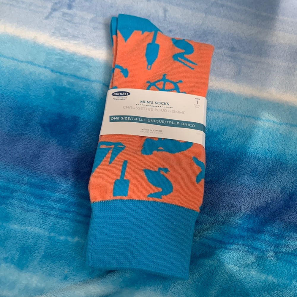 Old Navy nautical mens socks